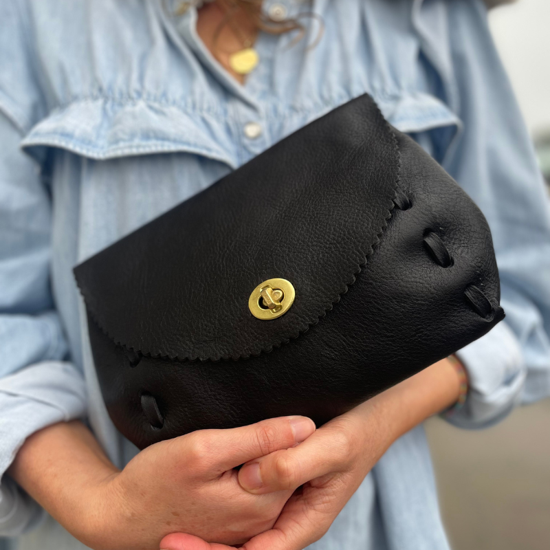 outlet- Rula Black veg-tan