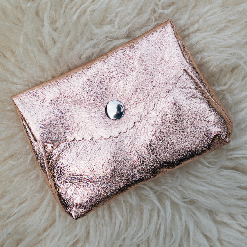 Rose gold purse best sale