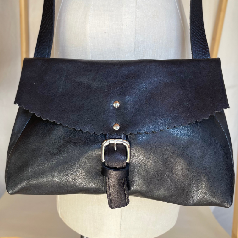 OUTLET - ADELE all black sheepskin